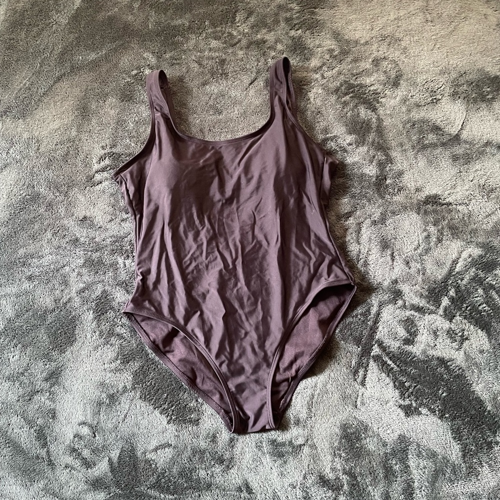Black Low Back One Piece Size L